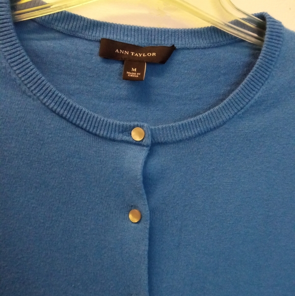 Ann Taylor Essentials Blue Cardigan - Picture 2 of 4